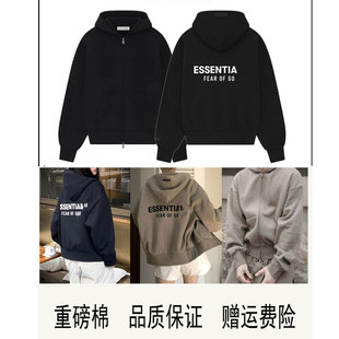 连帽卫衣帽衫 拉链外套新款 FOG帽衫 25ss复线ESSENTIALS卫衣美式