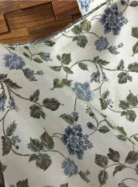 冬季休闲风西装植物礼服窗帘布料