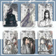 水墨画魔道祖师卡套学生校园卡饭卡公交卡地铁卡工作牌滑盖式 挂件