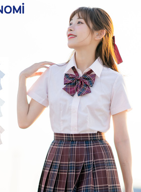 conomiARCY-2013日系原创JK制服正版学院风白色短袖衬衫上衣女