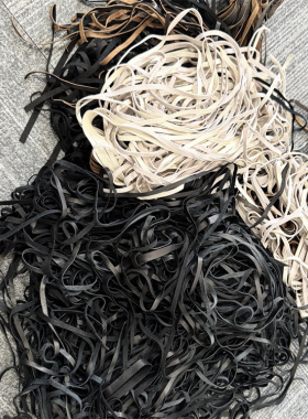 DIY项链手链真皮皮绳 服饰配料羊皮流苏皮条
