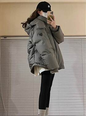 2024年新款棉衣女冬季加厚羽绒棉服韩版宽松百搭棉袄休闲潮流外套