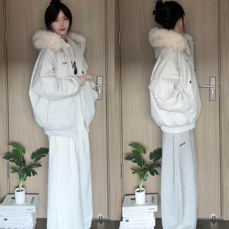 羽绒棉衣棉服女款2025新款冬季加厚小个子派克服韩系情侣棉袄外套