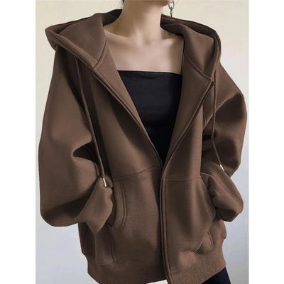 美拉德卫衣外套女春秋2025新款爆款秋冬季加绒加厚美式复古棒球服