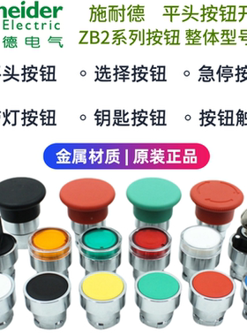 施耐德ZB2BA31/42/BG/BS542复位按钮头急停开关ZB2BE101C常开触点