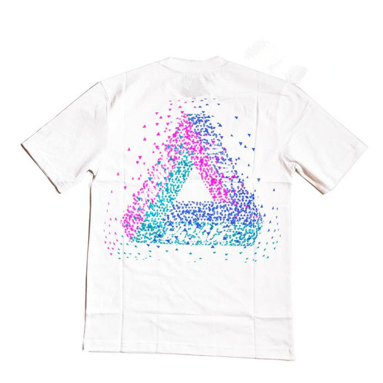 Chaopai PALACE TRI FLECT Dissolve Fragment Gradient Color Triangle LOGO Short Sleeve Tin the Men's clothing, T-shirt  category - from Buy2taobao.com to provide professional Taobao agent buy service