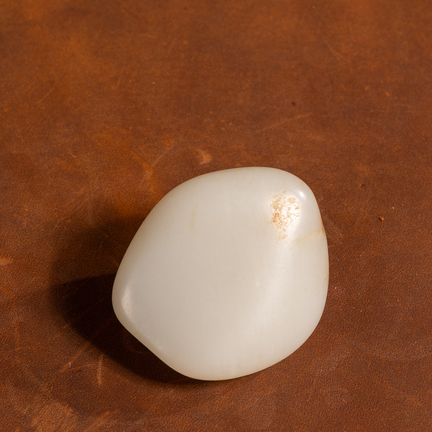 和田玉籽料原石玉器收藏真品新疆天然和田玉原石手把件摆件110g