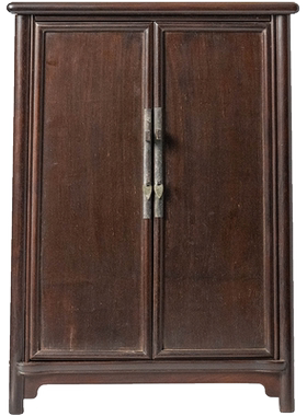 清代红木圆角柜摆件明清古典老家具古董收藏老红木实木面条柜摆件