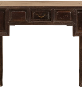 红木带屉四面平方桌古典家具