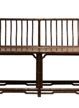 【雅然文化】清代红木双人老红木