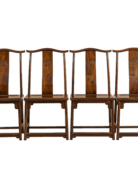 红木螭龙纹灯挂椅成堂