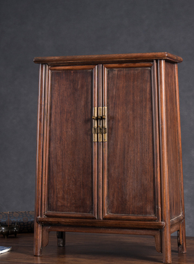 清代红木圆角柜摆件古典家具