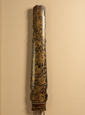 黑漆龙纹仲尼式古琴乐器