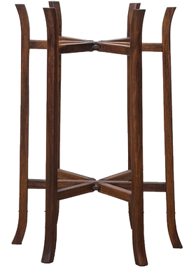 红木折叠式六足画缸架