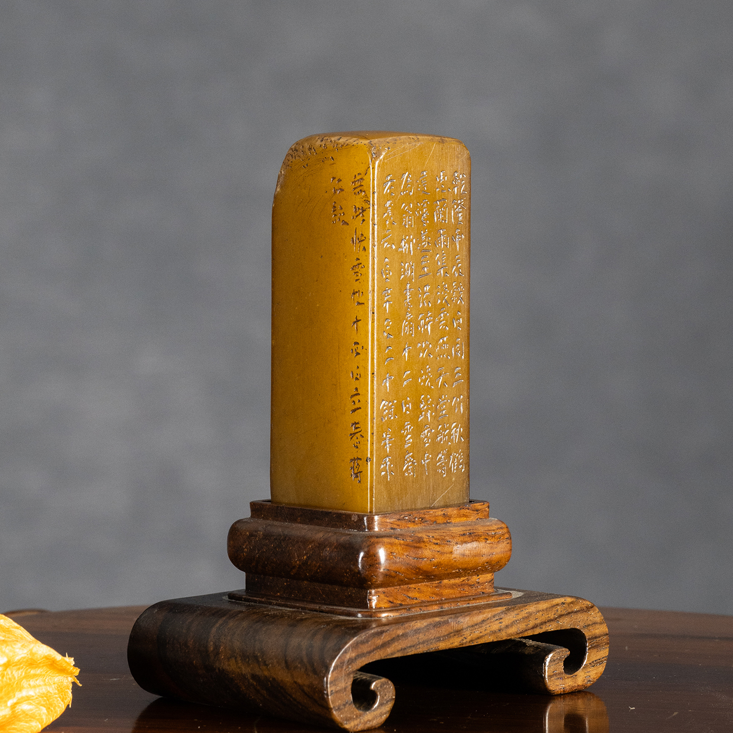 蒋仁款寿山石诗文印章