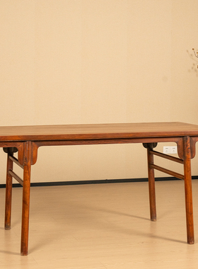 红木夹头榫刀牙板画案古典家具