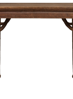 榉木霸王枨马蹄腿方桌
