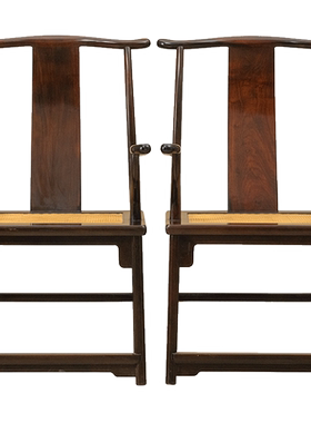 红木四出头官帽椅明清古典