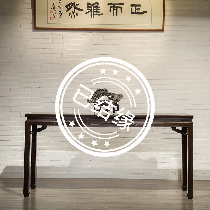 清代红木霸王枨长条桌明清古典老家具古董收藏老红木条桌玄关桌