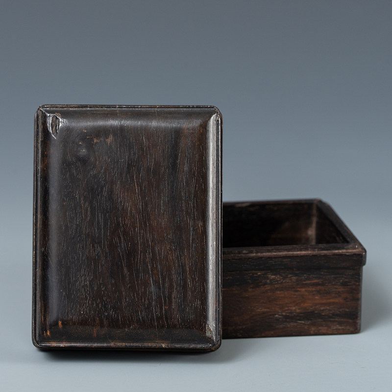 清代紫檀方形盖盒老物件收藏品文玩古董真品小叶紫檀文房首饰盒