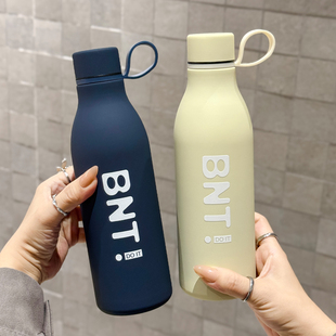 ins简约手提水杯学生高颜值男士304不锈钢保温杯创意个性定制logo