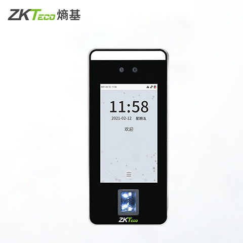 企业微信考勤门禁一体机 动态人脸指纹识别考勤机 熵基ZK-F6
