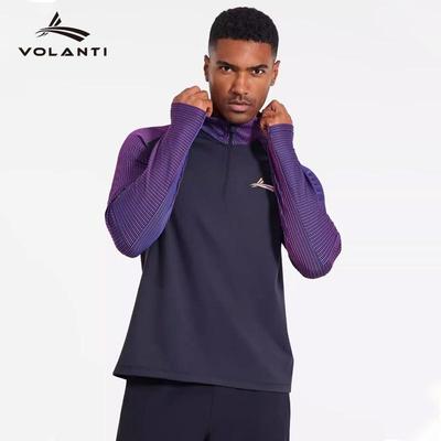 沃兰迪跑步速干运动长袖t恤上衣男专业田径训练服体育生秋冬火影2