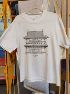 国潮T恤梁思成发现独乐寺90周年纪念纯棉文化艺气质家古建筑文创