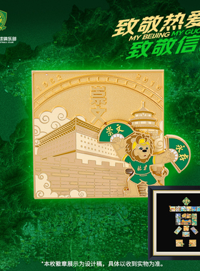 北京国安【京】字系列城区徽章第十七枚特殊徽章-崇文区徽章