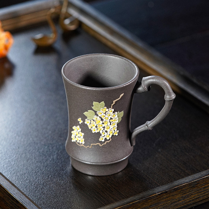 听壶居新款紫砂品茗杯主人杯茶杯水杯客杯礼品杯单杯家用泡茶杯子