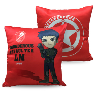 官方正版-正义红师透气丝滑的抱枕靠垫