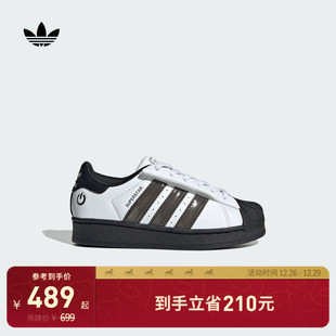 LIGHTS贝壳头板鞋 LED adidas阿迪达斯三叶草 SUPERSTAR 小童闪灯鞋