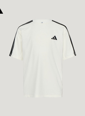 男大童休闲短袖T恤上衣儿童新款adidas阿迪达斯官方轻运动KZ2763