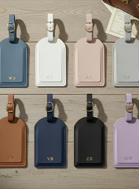 个性化定制金属名字高档护照夹行李牌套装高级婚礼伴手礼年会礼品