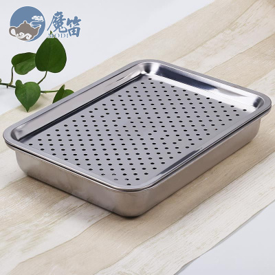 不锈钢茶盘大号加深茶托盘茶台功夫茶具套装家用带储排水组合简易