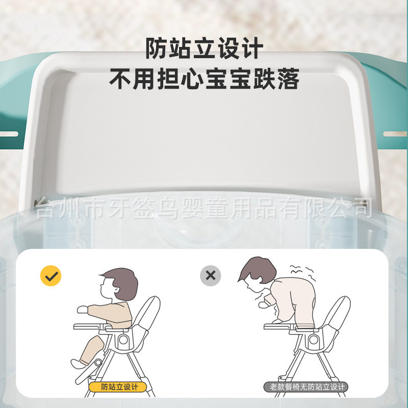 宝宝餐椅多功能可调节儿童餐椅婴儿家用便携吃饭塑料餐桌椅摇摇椅