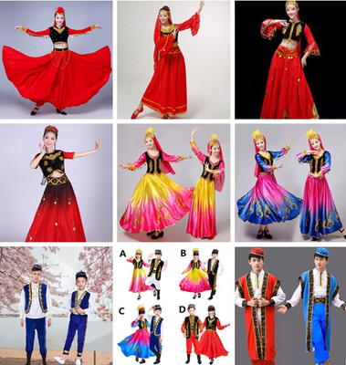 新疆演出少数民族舞蹈服