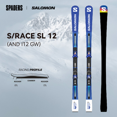 SALOMON萨洛蒙 25/26男女双板滑雪板S/RACE SL 12回转竞速道内