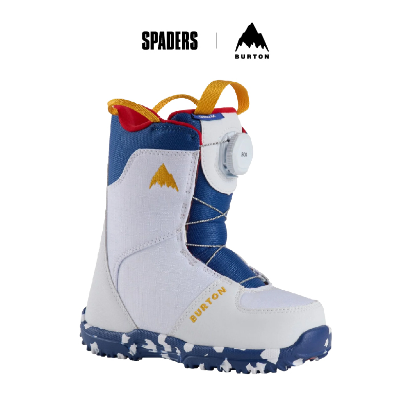 Burton 24/25新款单板滑雪鞋儿童入门GROM BOA舒适保暖 黑桃雪具