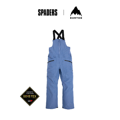 Burton 热卖男款单板滑雪裤GORE RESERVE 2L背带裤防水 黑桃雪具