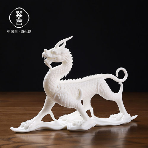 素茗新中式陶瓷四大神兽青龙白虎