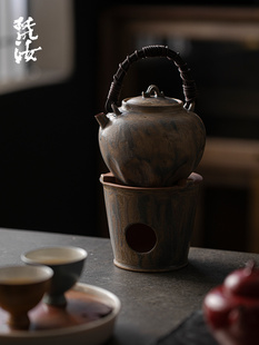 罐罐茶提梁煮茶器全套烤茶炉 梵汝围炉煮茶家用室内粗陶酒精炉日式