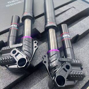 SW鲨王三可调46芯倒置前减震小牛九号系 真气瓶预载回复阻尼 可调
