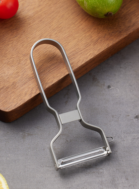 不锈钢削皮刀厨房专用水果蔬菜土豆多用去皮器出口日本刨刀刮皮刀