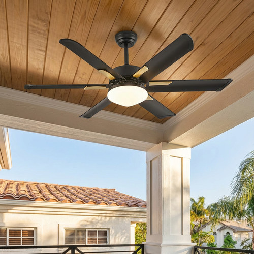 户外铝叶吊扇灯2025年新款