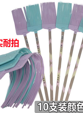 竹杆丝条苍蝇拍不烂塑料加厚家用饭店灭蚊打不烂蚊蝇拍加长软塑料