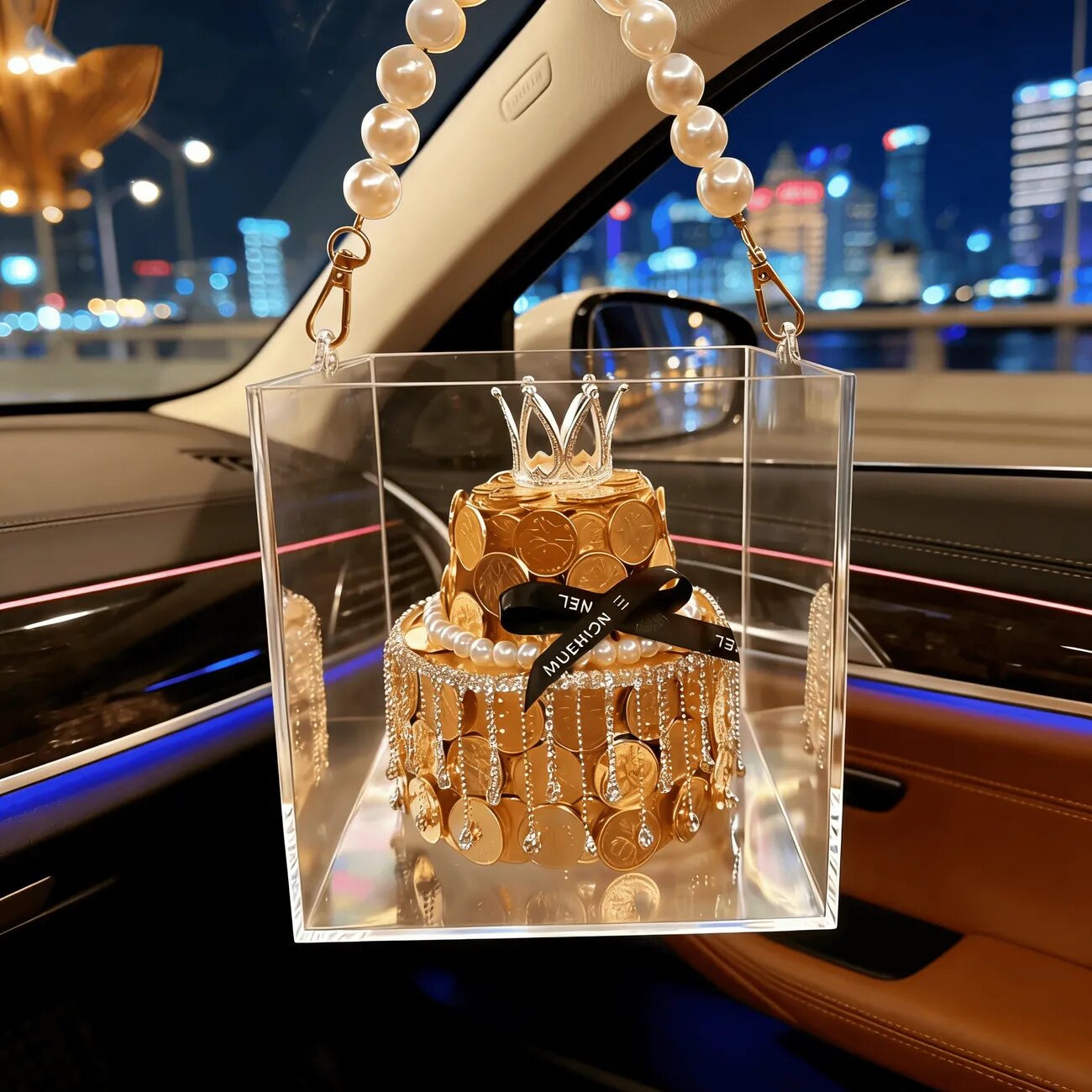 金币蛋糕有钱花亚克力礼盒花束diy材料包手工创意生日礼物送男女