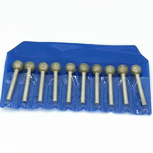 电镀圆球磨头 粗砂球型金刚石磨头 圆柱磨头石材刻字磨针磨棒包邮