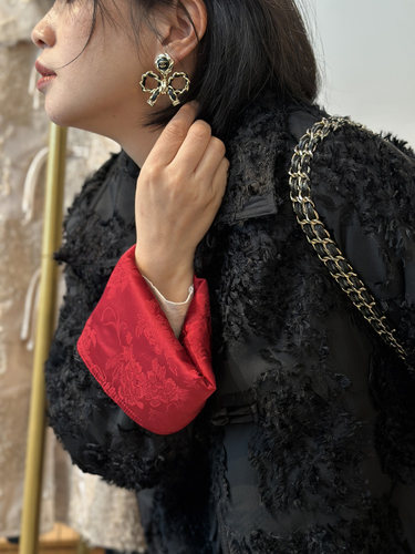 胖小妮的春天中长新中式宽松外套