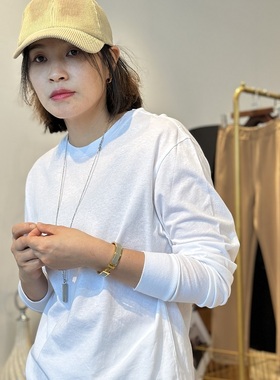 经典百搭~人手多件囤！单穿内搭薄棉卫衣T恤纯色圆领长袖休闲上衣